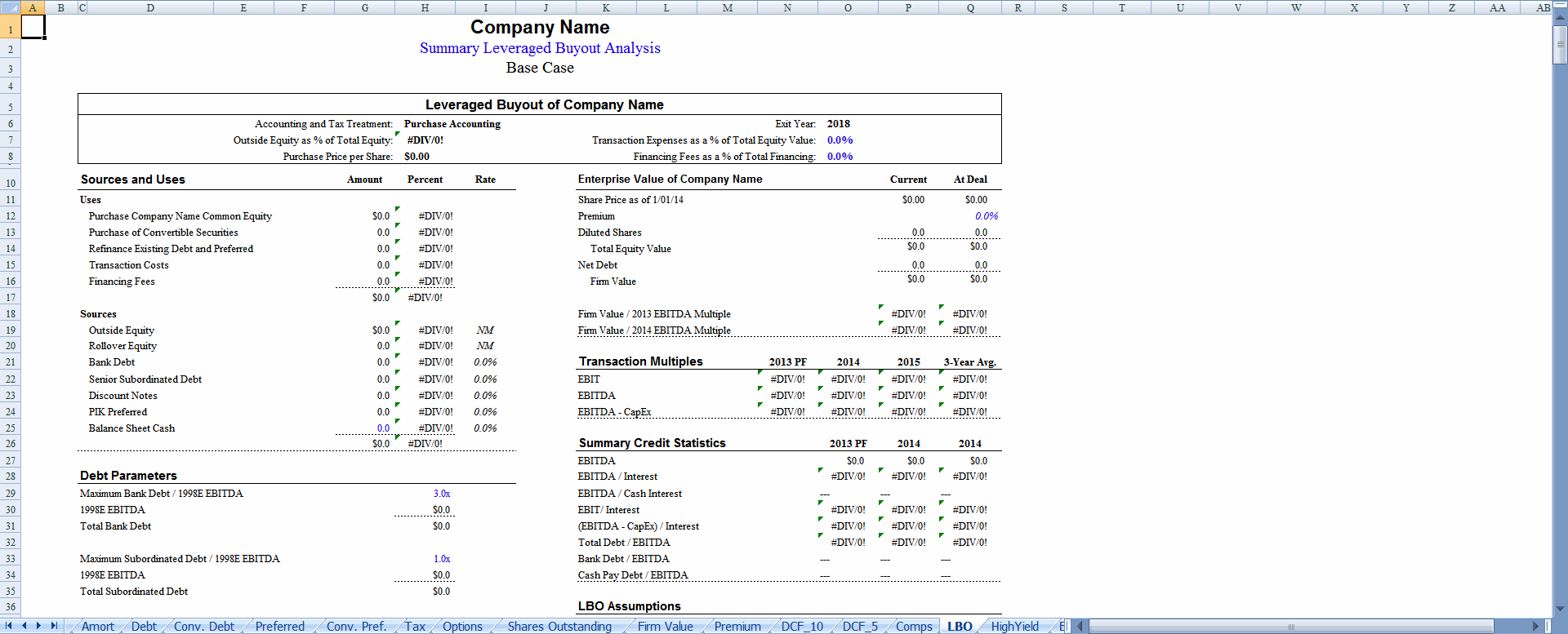 LBO sheet preview