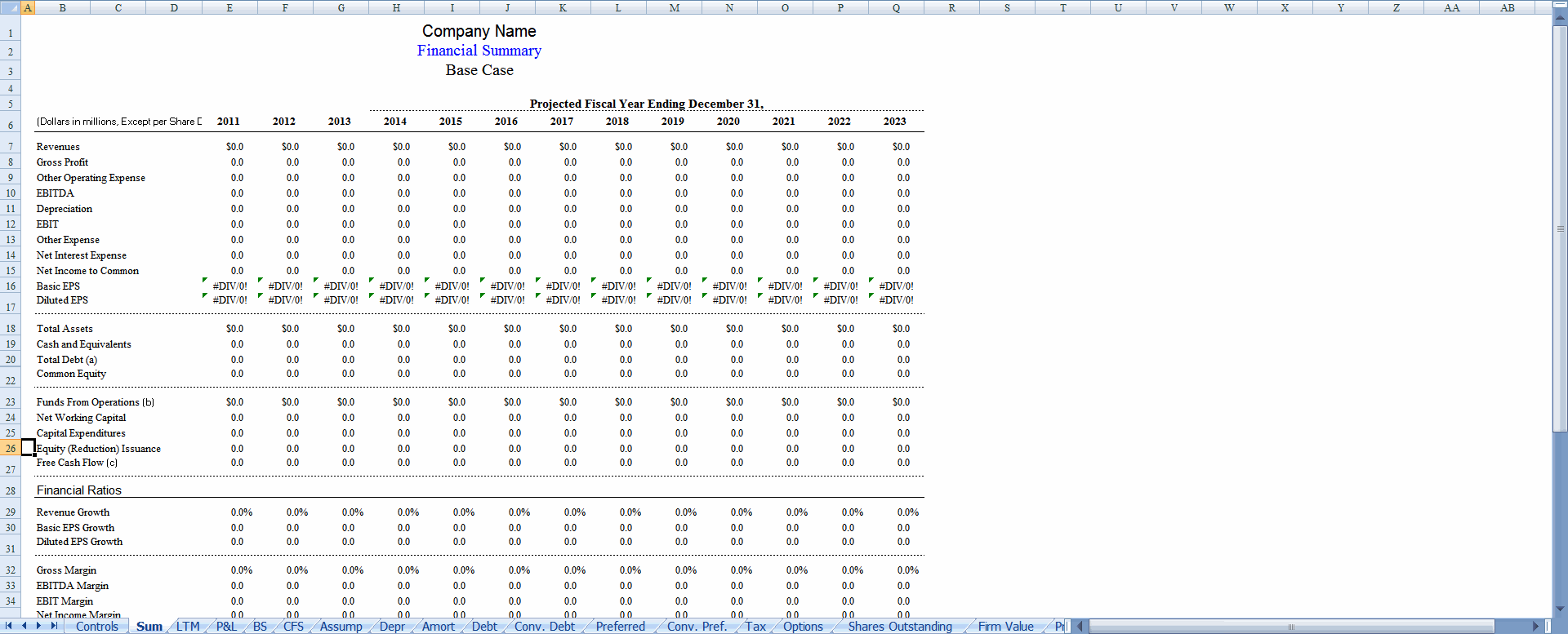 Sum sheet preview